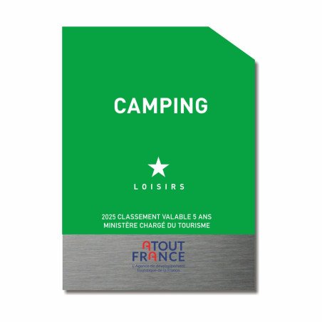 Panneau reclassement camping