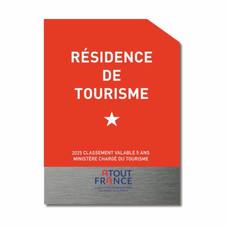 Panneau classement résidence de tourisme