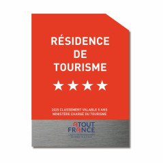 Panneau classement résidence de tourisme
