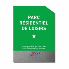 Panneau classement parc résidentiel de loisirs