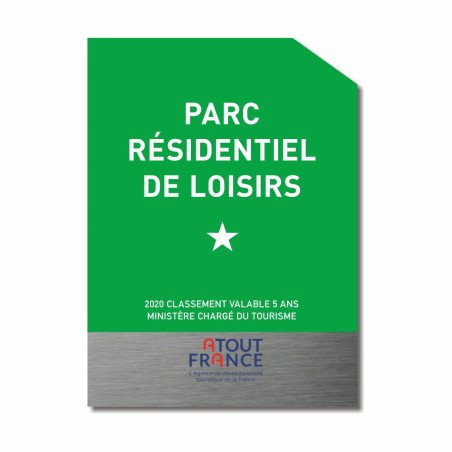 Panneau classement parc résidentiel de loisirs