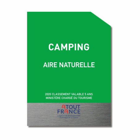 Panneau reclassement camping aire naturelle