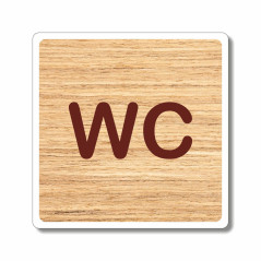 Plaque pour sanitaires WC