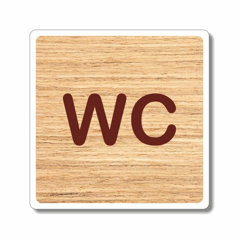 Plaque pour sanitaires WC