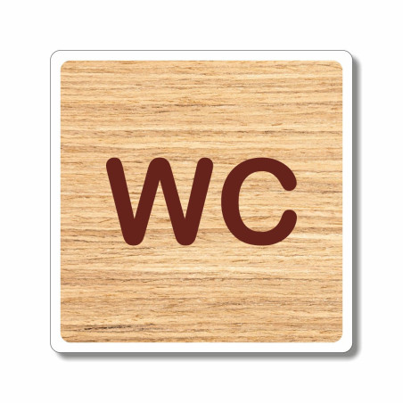 Plaque pour sanitaires WC