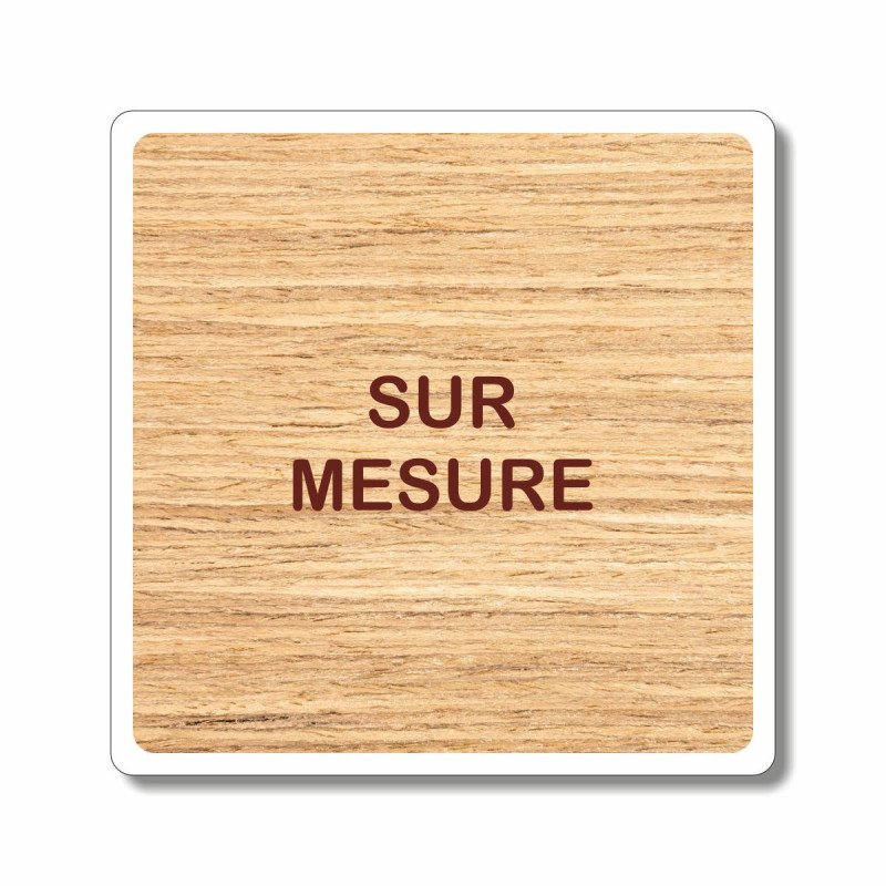 Plaque sur mesure sanitaires en aluminium composite 2mm