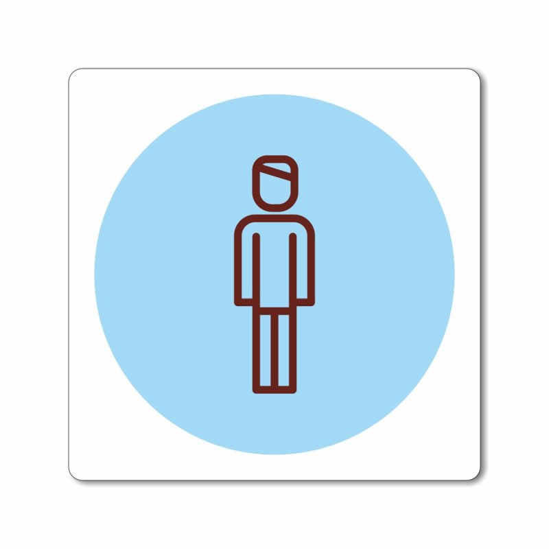 plaque sanitaire homme