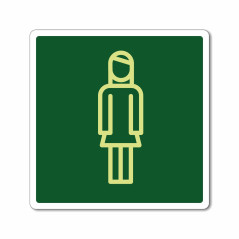 plaque toilettes femmes