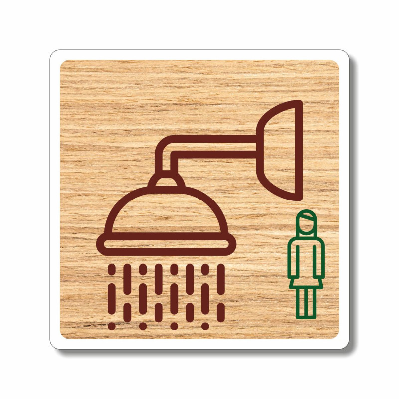 plaque douche femme
