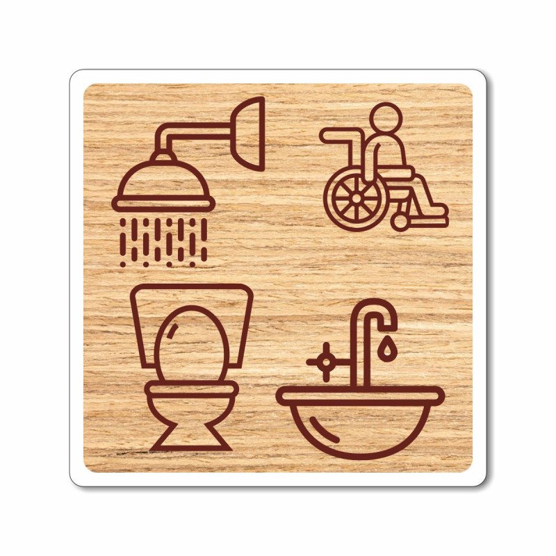 plaque sanitaire handicapés