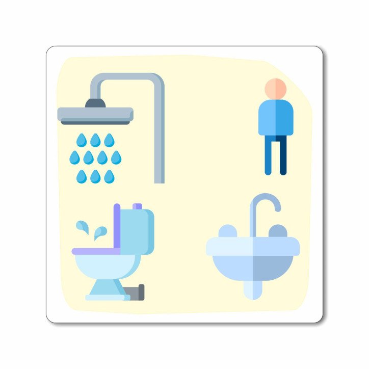 Plaque sanitaire pour les hommes Plaque sanitaire pour les hommes