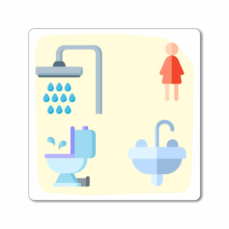 plaque sanitaire dames