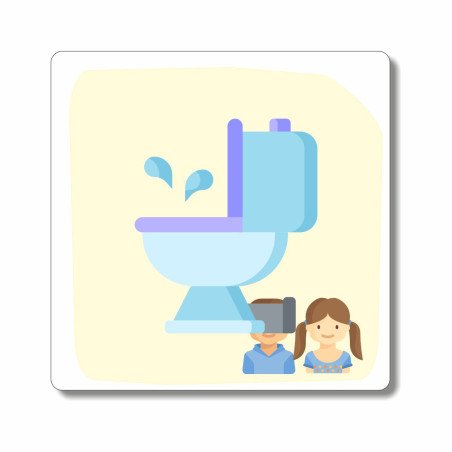 plaque wc enfants