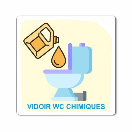 Plaque vidoir WC chimique