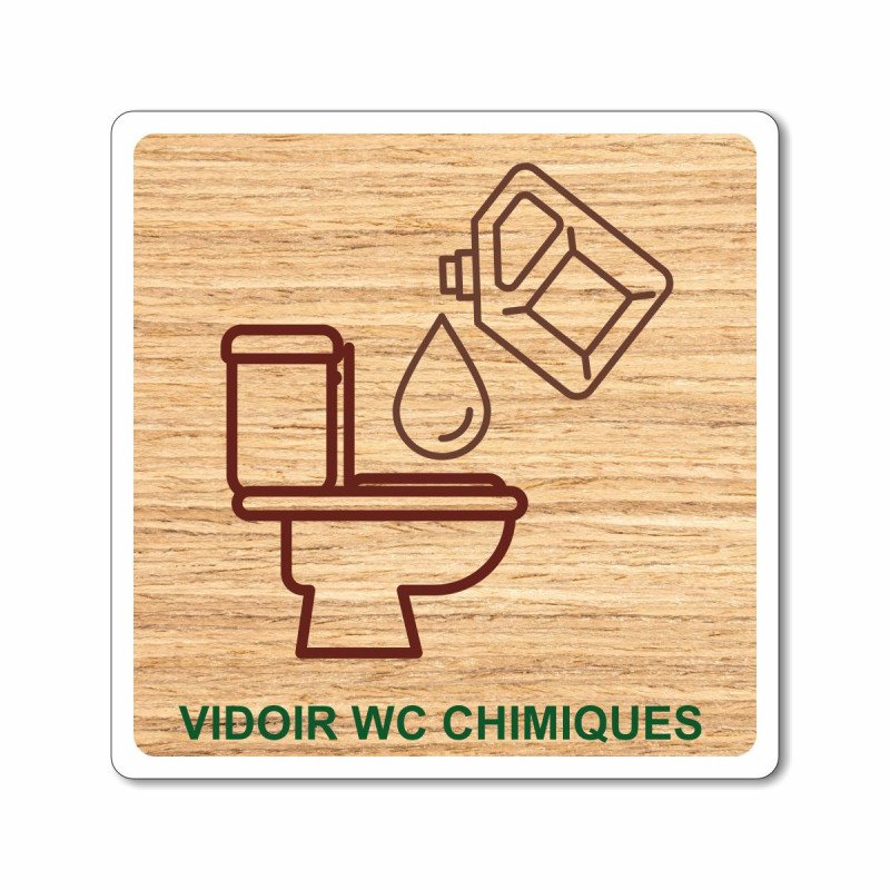 Plaque vidoir WC chimique
