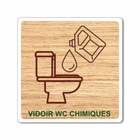 Plaque vidoir WC chimique