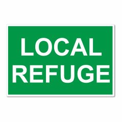Panneau local refuge