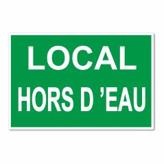 Panneau local hors d'eau