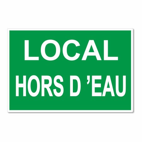 Panneau local hors d'eau