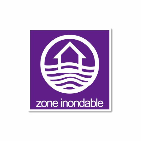 Panneau zone inondable en aluminium composite