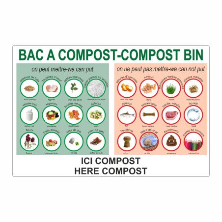 Panneau bac à compost règlement
