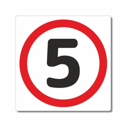 Panneau 5 km à l' heure