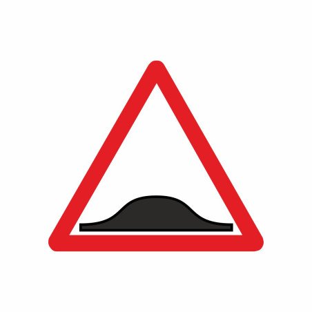 Panneau ralentisseur, dos d'âne