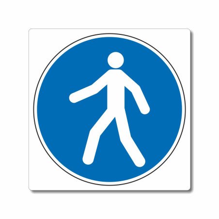 Panneau passage pour les piétons