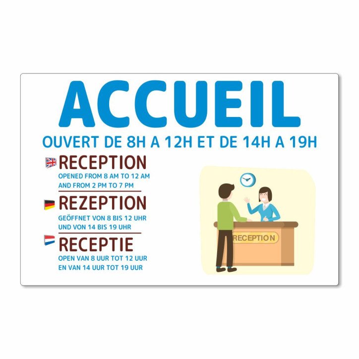 Panneau camping Accueil Panneau camping Accueil