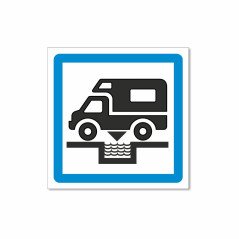 Panneau vidange camping car simple