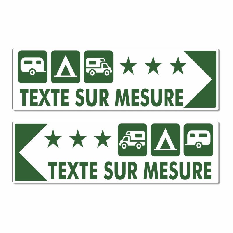 Panneau directionnel campingPanneau directionnel camping