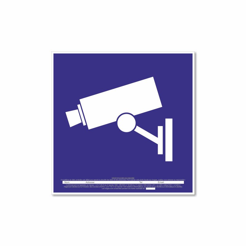 Panneau caméra de surveillance