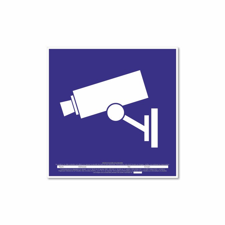 Panneau caméra de surveillance Panneau caméra de surveillance