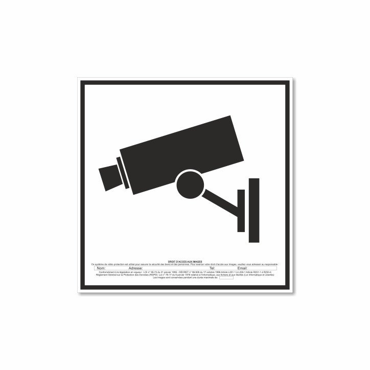 Panneau caméra de surveillance Panneau caméra de surveillance