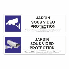 Panneau jardin sous vidéo protection