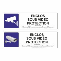 Panneau enclos sous vidéo protection