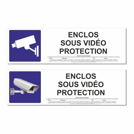 Panneau enclos sous vidéo protection