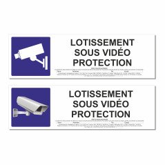 Panneau lotissement sous vidéo protection
