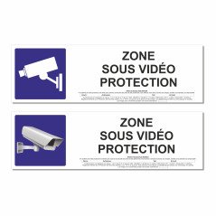 Panneau zone sous vidéo protection
