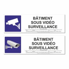 Panneau bâtiment sous vidéo protection
