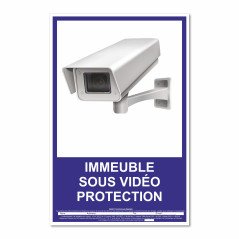 Panneau immeuble sous vidéo protection