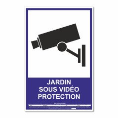 Panneau jardin sous vidéo protection vertical