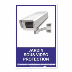 Panneau jardin sous vidéo protection vertical