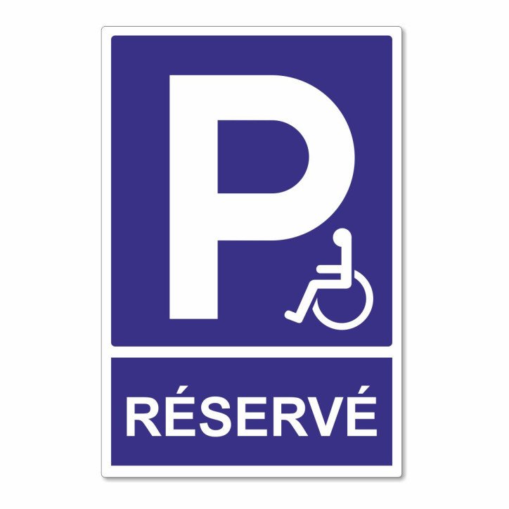 Panneau parking réservé aux personnes handicapés Panneau parking réservé aux personnes handicapés
