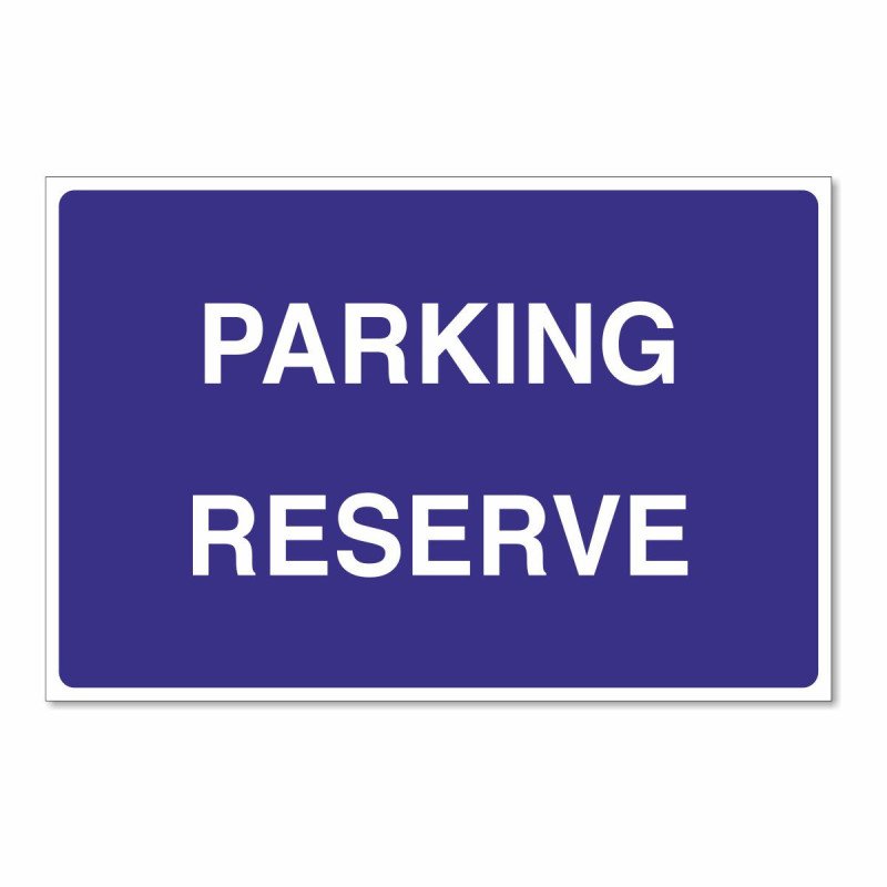 Panneau parking réservé horizontal