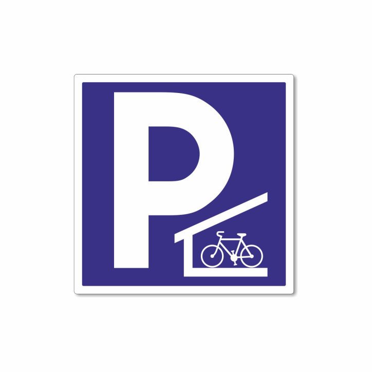 Panneau parking vélo couvert Panneau parking vélo couvert