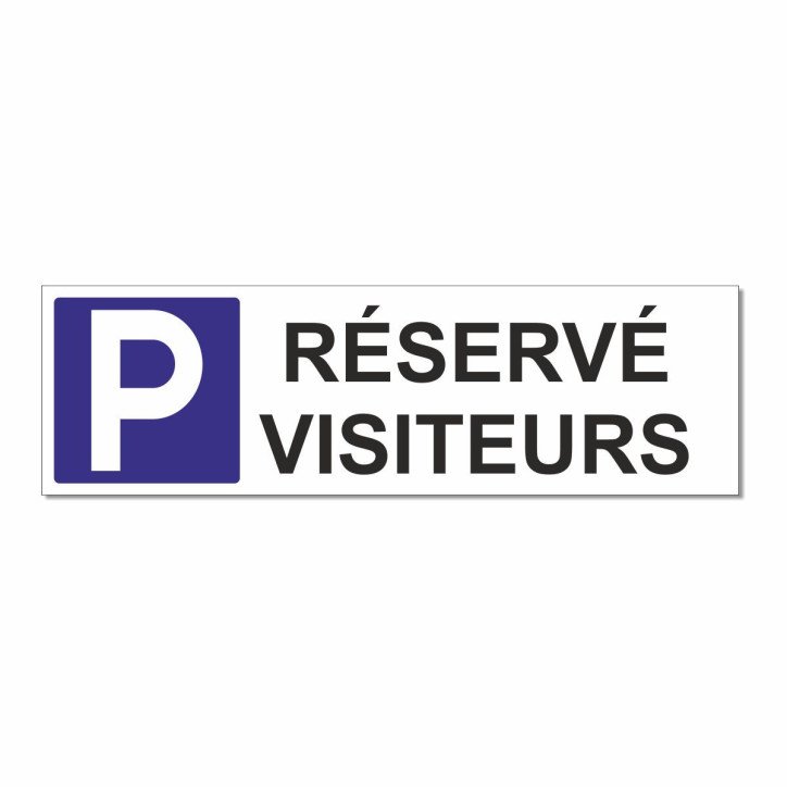 Panneau parking réservé aux visiteurs Panneau parking réservé aux visiteurs