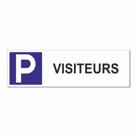 Panneau parking visiteurs camping