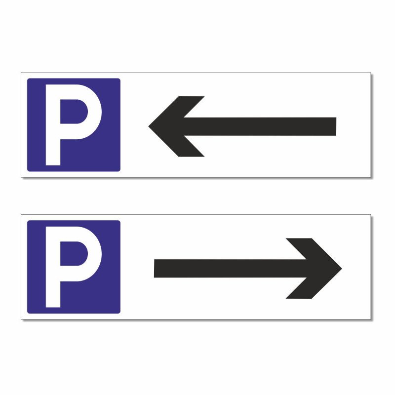 Panneau parking à droite ou gauche