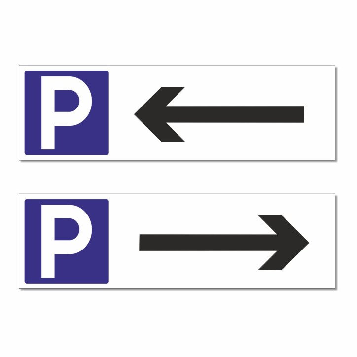 Panneau parking à droite ou gauche Panneau parking à droite ou gauche